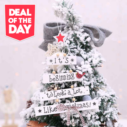 New Christmas Ornaments Christmas Tree Shape Pendant Color Letter Pendant Creative Tree Shape Pendant